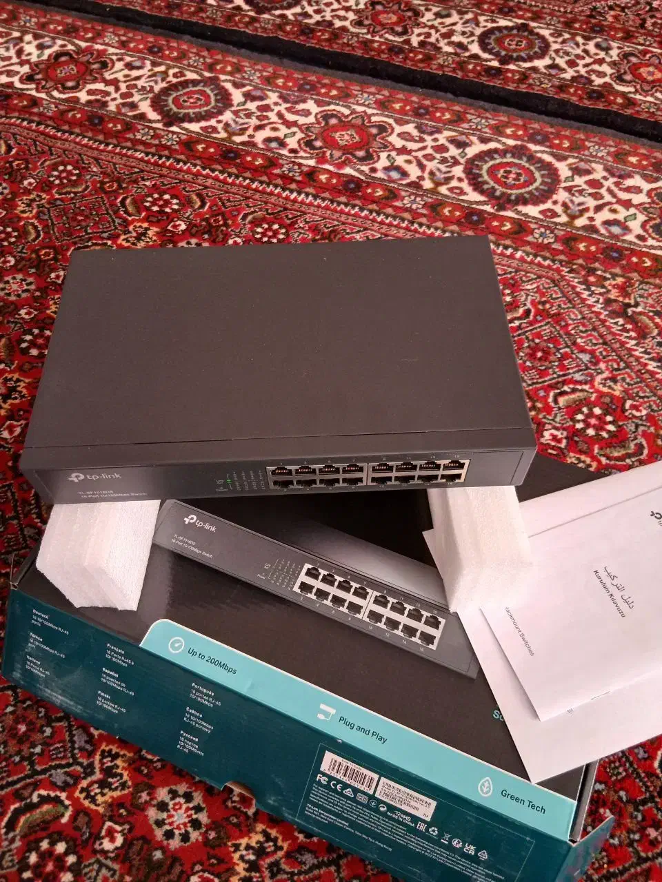 سوئیچر 16 کانال TPLINK مدل TL-SF1016DS|مودم و تجهیزات شبکه|مشهد, الهیه|دیوار