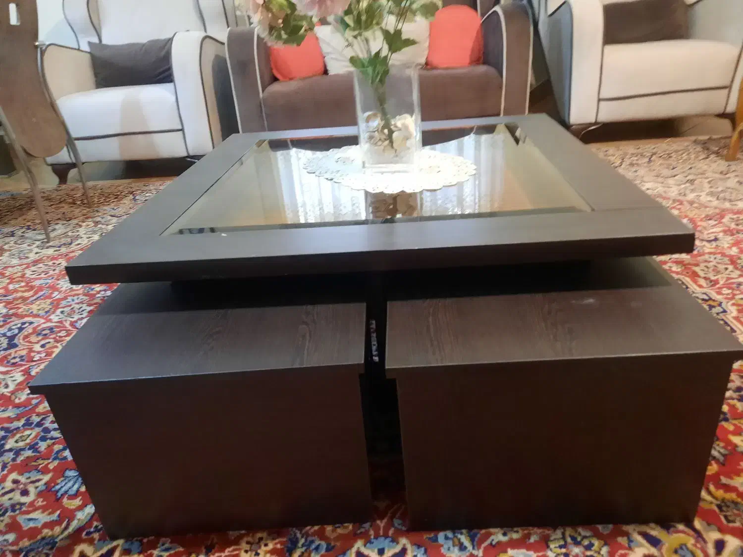 میز جلو مبلی|مبلمان خانگی و میز عسلی|نور, |دیوار