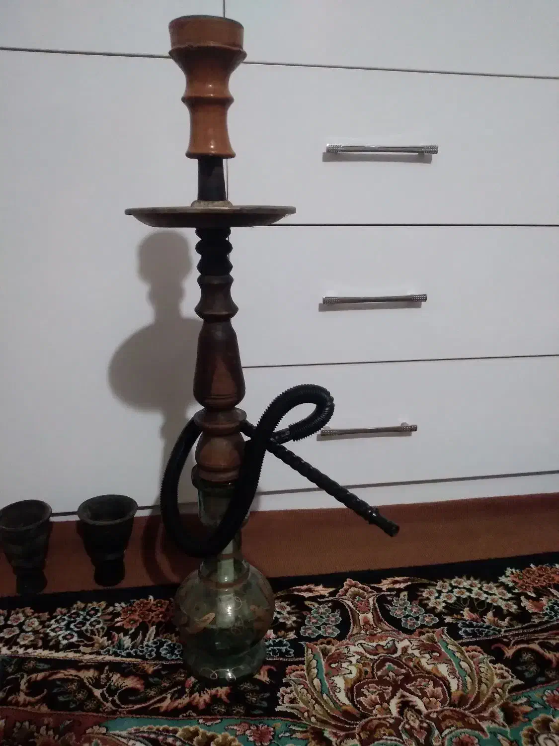 دو عدد قلیان تنه سرخ دار|کلکسیون و سرگرمی|آق قلا, |دیوار