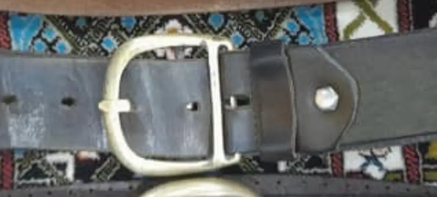 کمربند سگک برنجی قدیمی کمیاب|کیف، کفش، کمربند|شهرکرد, |دیوار