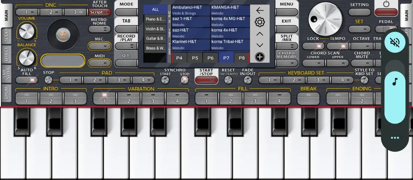 فروش ست و ریتم. اندروید|پیانو، کیبورد، آکاردئون|بیکاه, |دیوار