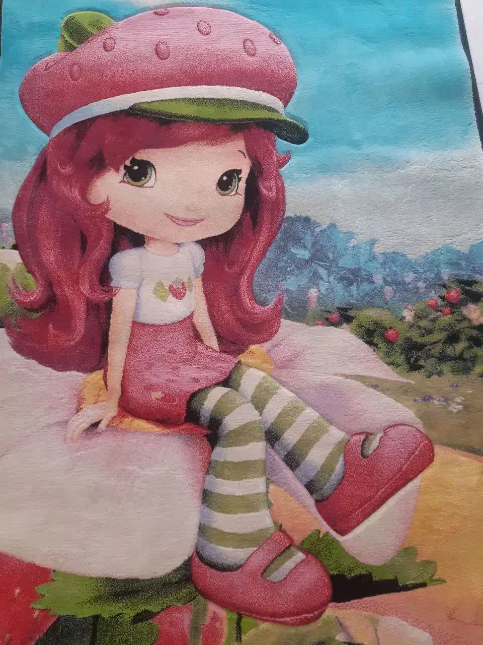 فرش زیبای توت فرنگی|فرش|کاشان, دشت چال|دیوار