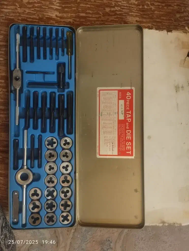 حدیده و قلاویز ژاپنی اصل40 تکه|ماشینآلات صنعتی|اصفهان, مارچین|دیوار