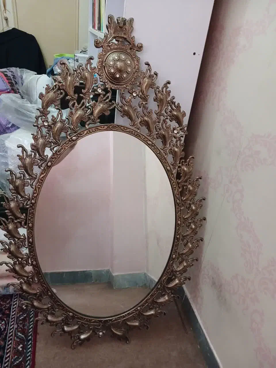 آینه و شمعدان و کنسول ، کنسول، آینه ،شمعدان|کلکسیون اشیاء عتیقه|ساری, |دیوار