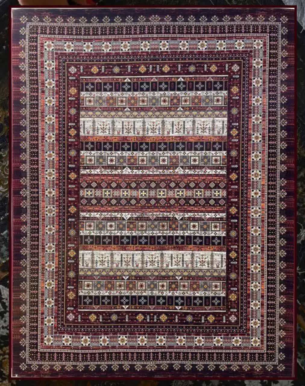 فرش کریستال صدفی|فرش|زرند, |دیوار