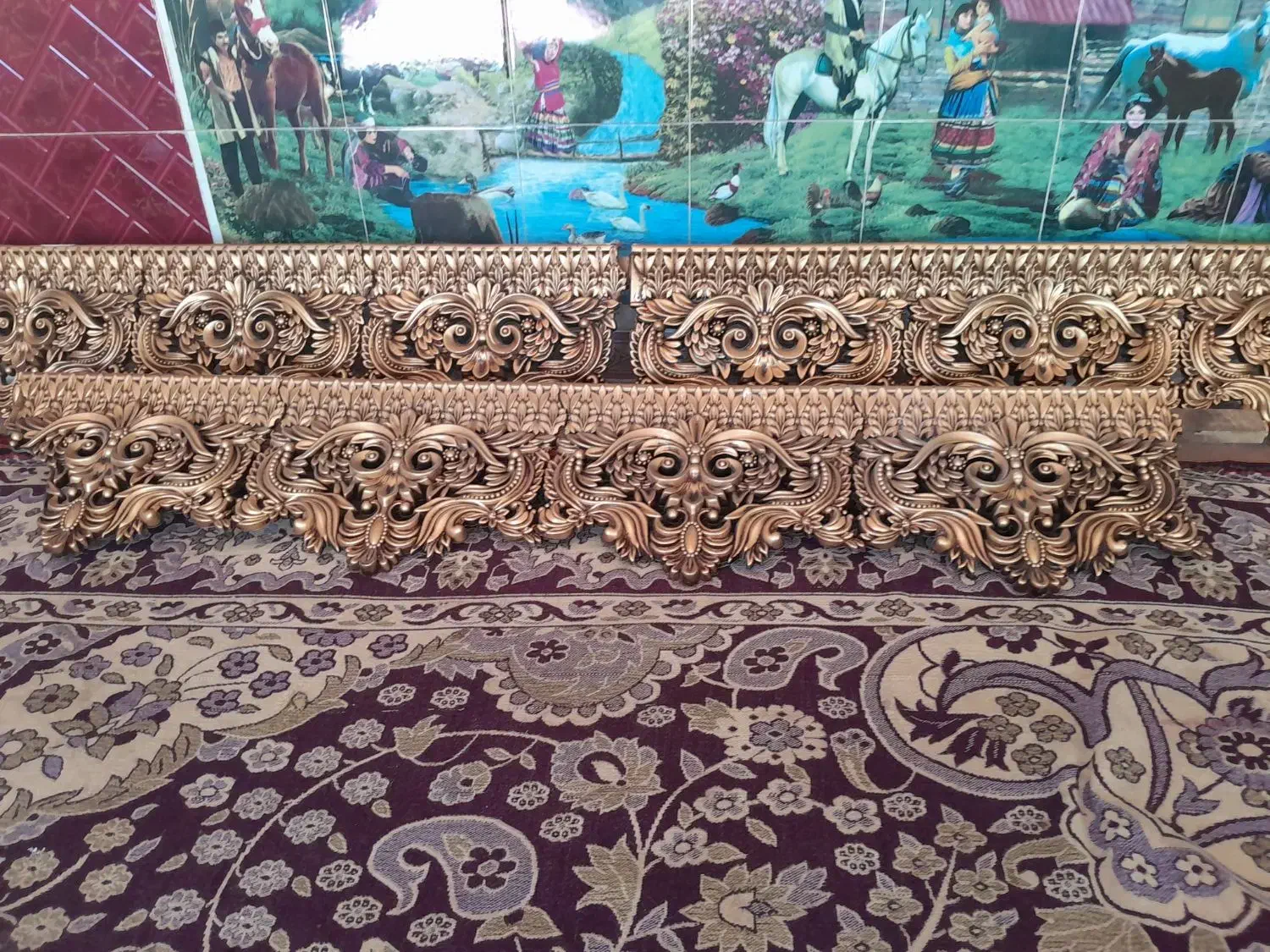 کتیبه ۳ تیکه ۳متر|پرده، رانر، رومیزی|اهر, |دیوار