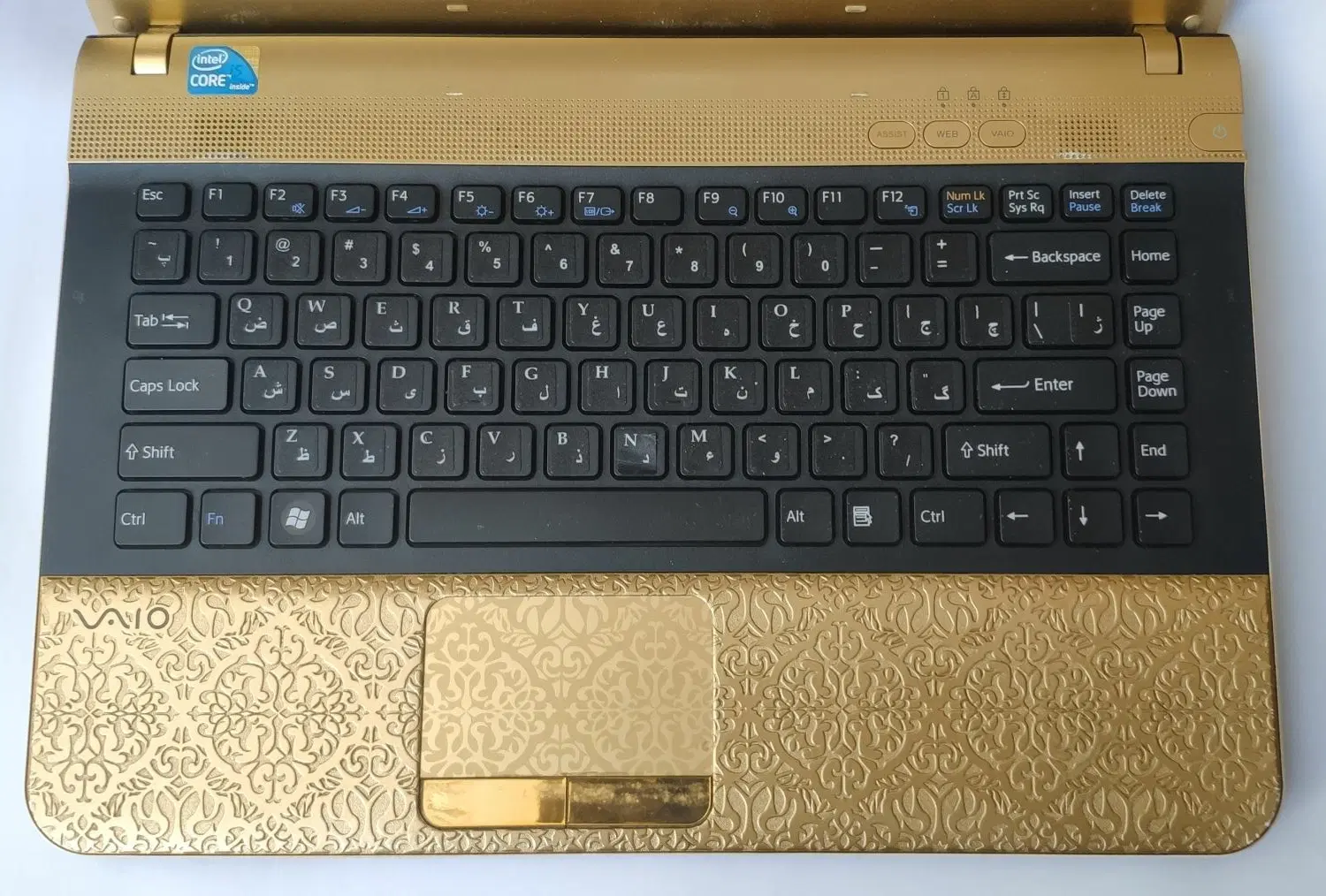 لپتاپ کلکسیونی نایاب Sony Signature Arabesque Gold|رایانه همراه|تهران, پارک شهر|دیوار