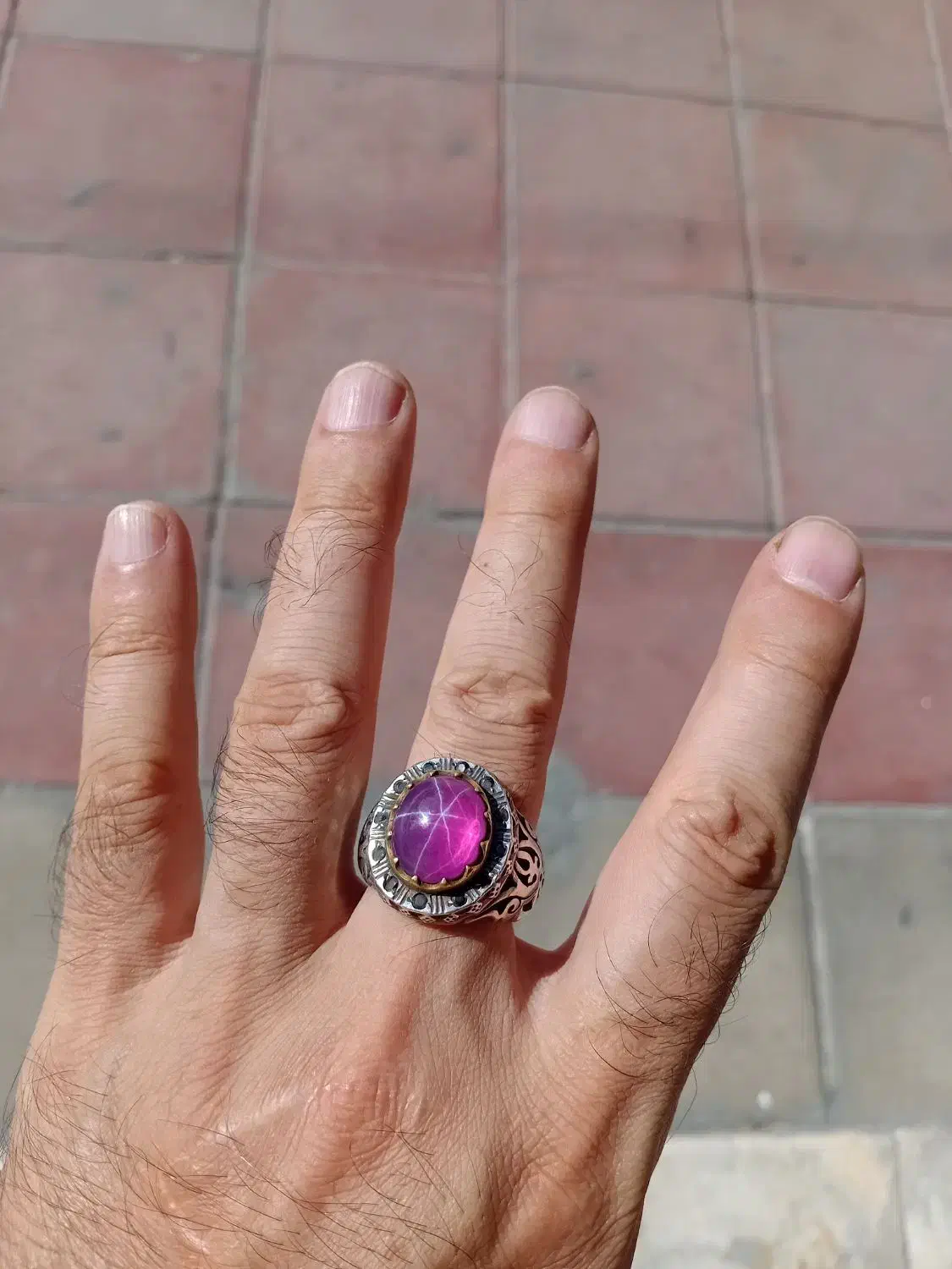 انگشتر یاقوت استار|زیورآلات و اکسسوری|قرچک, شهرک طلائیه|دیوار