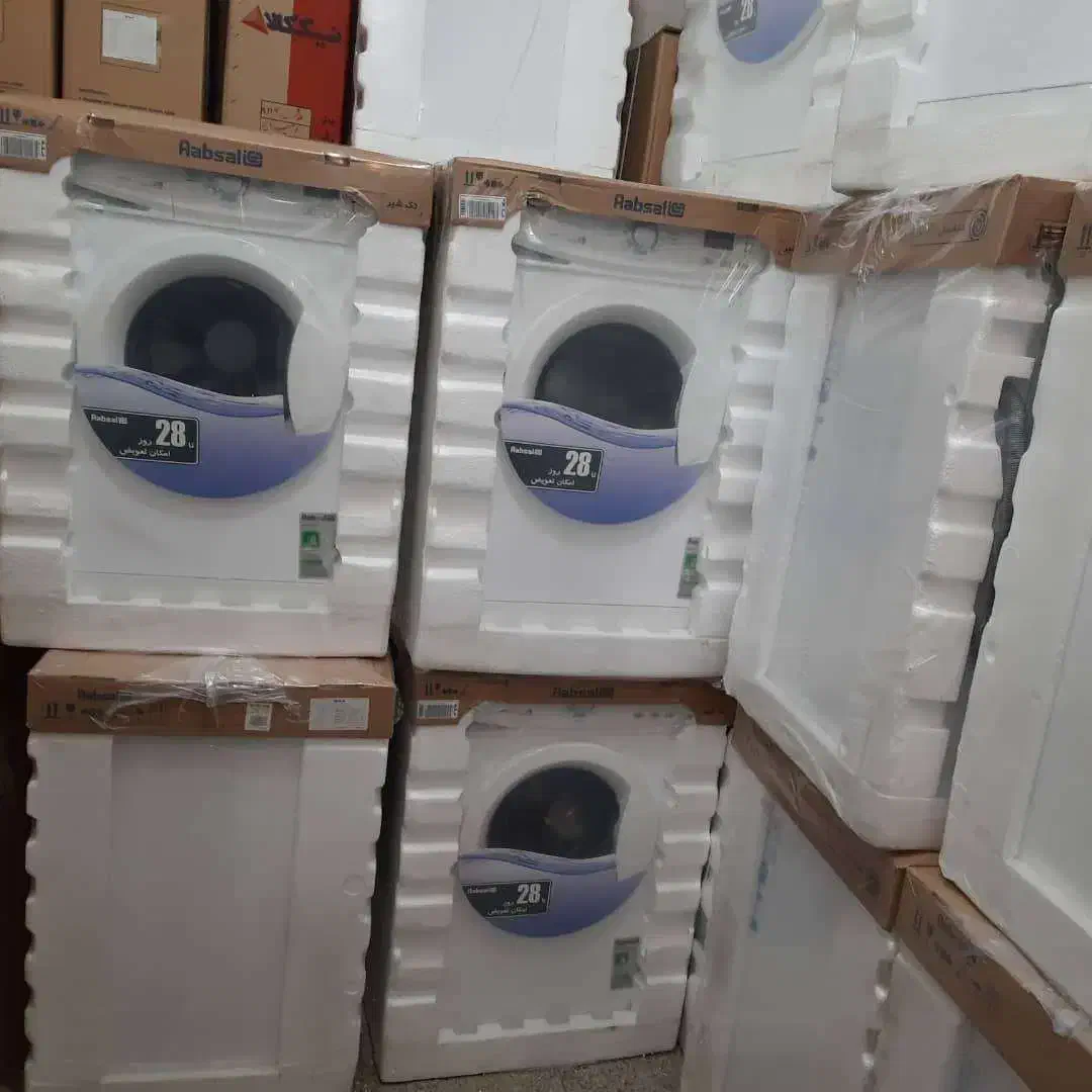ماشین لباسشویی ابسال 5 کیلو سفید و نقره ای اکبند|ماشین لباسشویی و خشککن لباس|تهران, ایران|دیوار