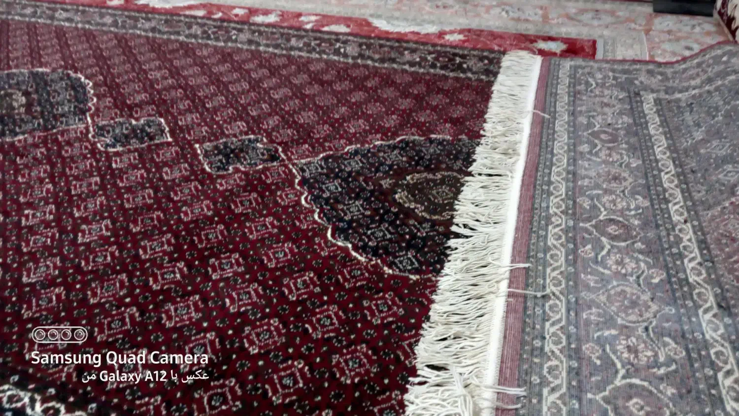 فرش کناره چهار متری  و سه متری پهنای هر دو یک ونیم|فرش|کرمانشاه, |دیوار