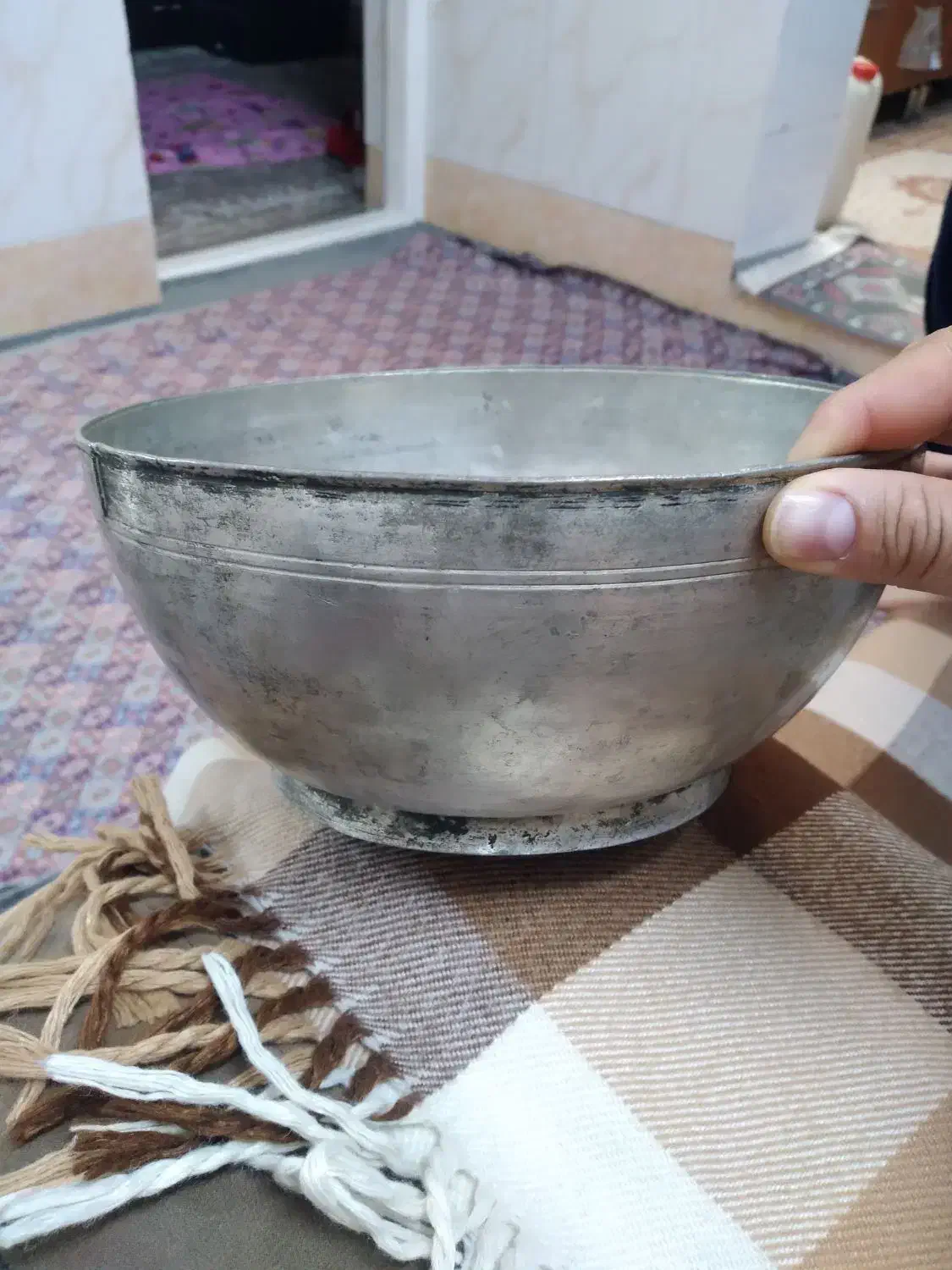 بادیه قدیمی ۲۰۰ساله مسی|کلکسیون اشیاء عتیقه|قم, میرزائیه|دیوار