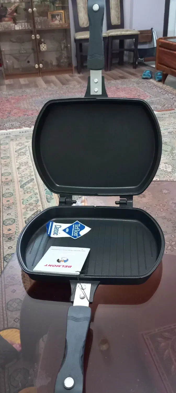 ماهیتابه چدن دو طرفه مارک( بلمونت BLMONT ) 20x28|ظروف پخت‌وپز|پرند, فاز ۵|دیوار