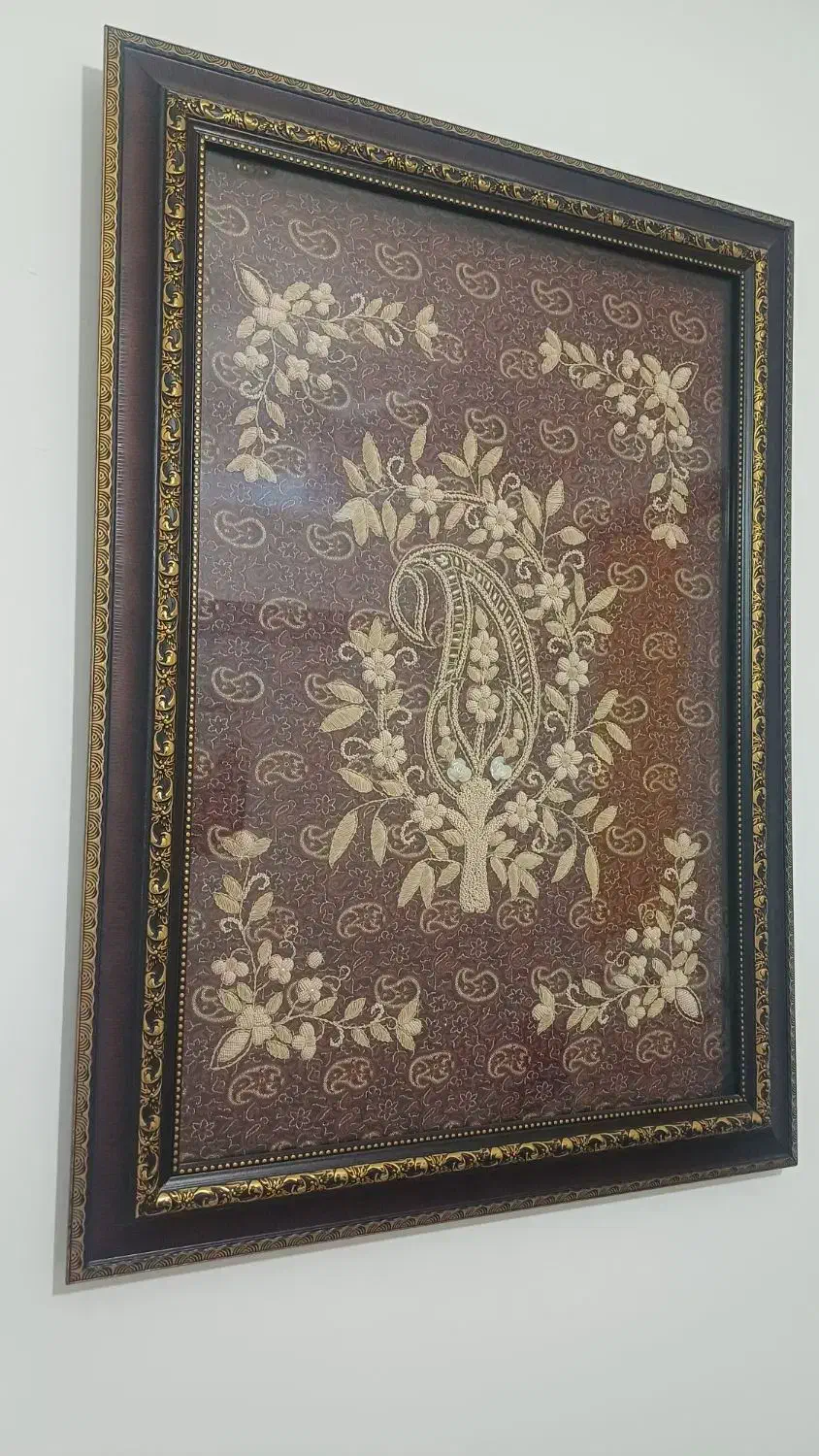 تابلو ترمه بزرگ|تابلو فرش|اراک, |دیوار