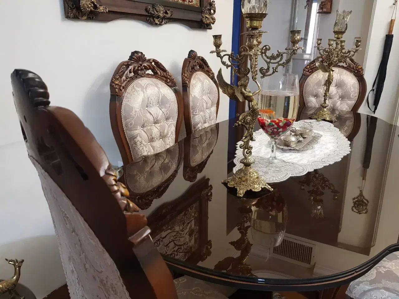 ناهار خوری چوب گردو ۶ نفره  مناسب جهیزیه|میز و صندلی غذاخوری|تهران, شهرک فرهنگیان|دیوار