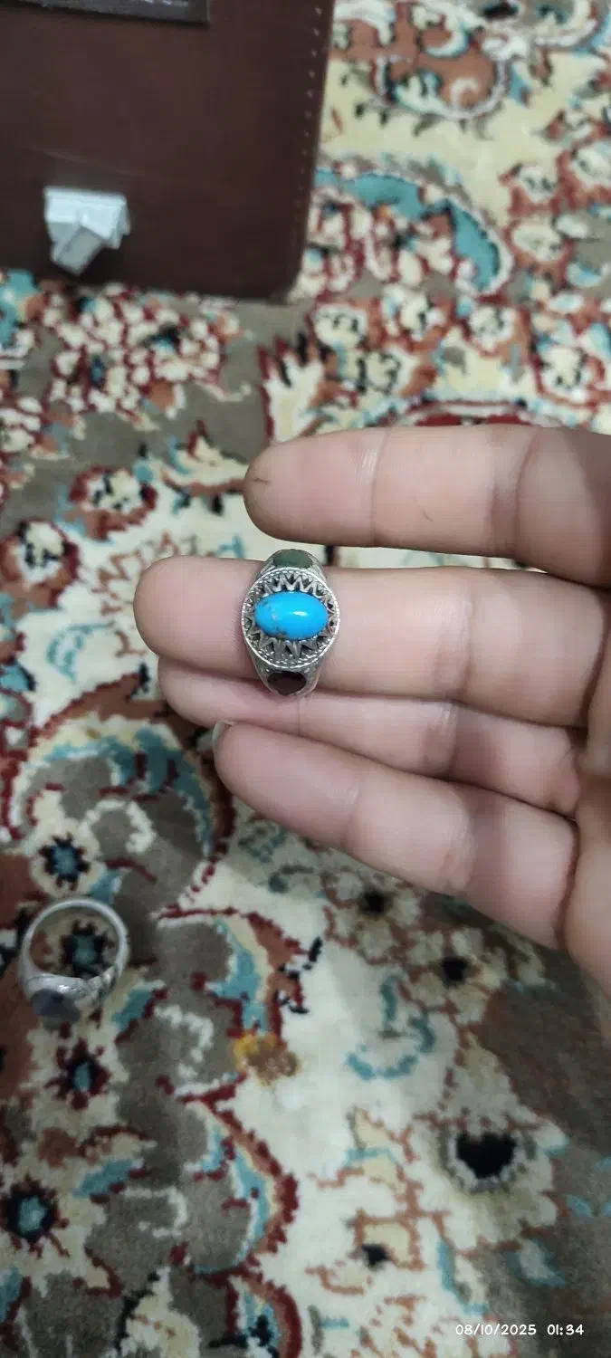 انگشتر فیروزه وشجر|جواهرات|گنبد کاووس, |دیوار
