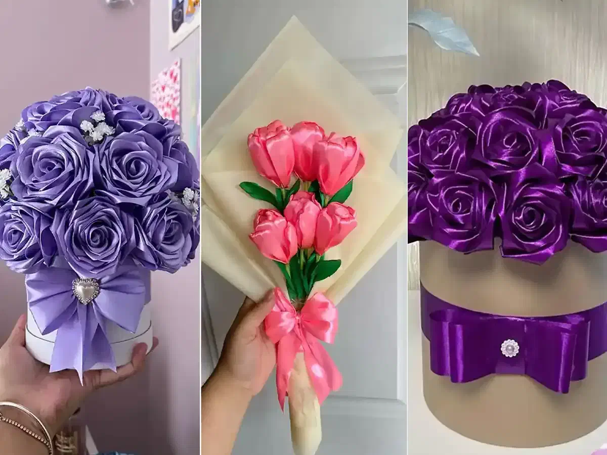 گل زیبا از جنس  ساتن .|صنایع دستی و سایر لوازم تزئینی|گالیکش, |دیوار