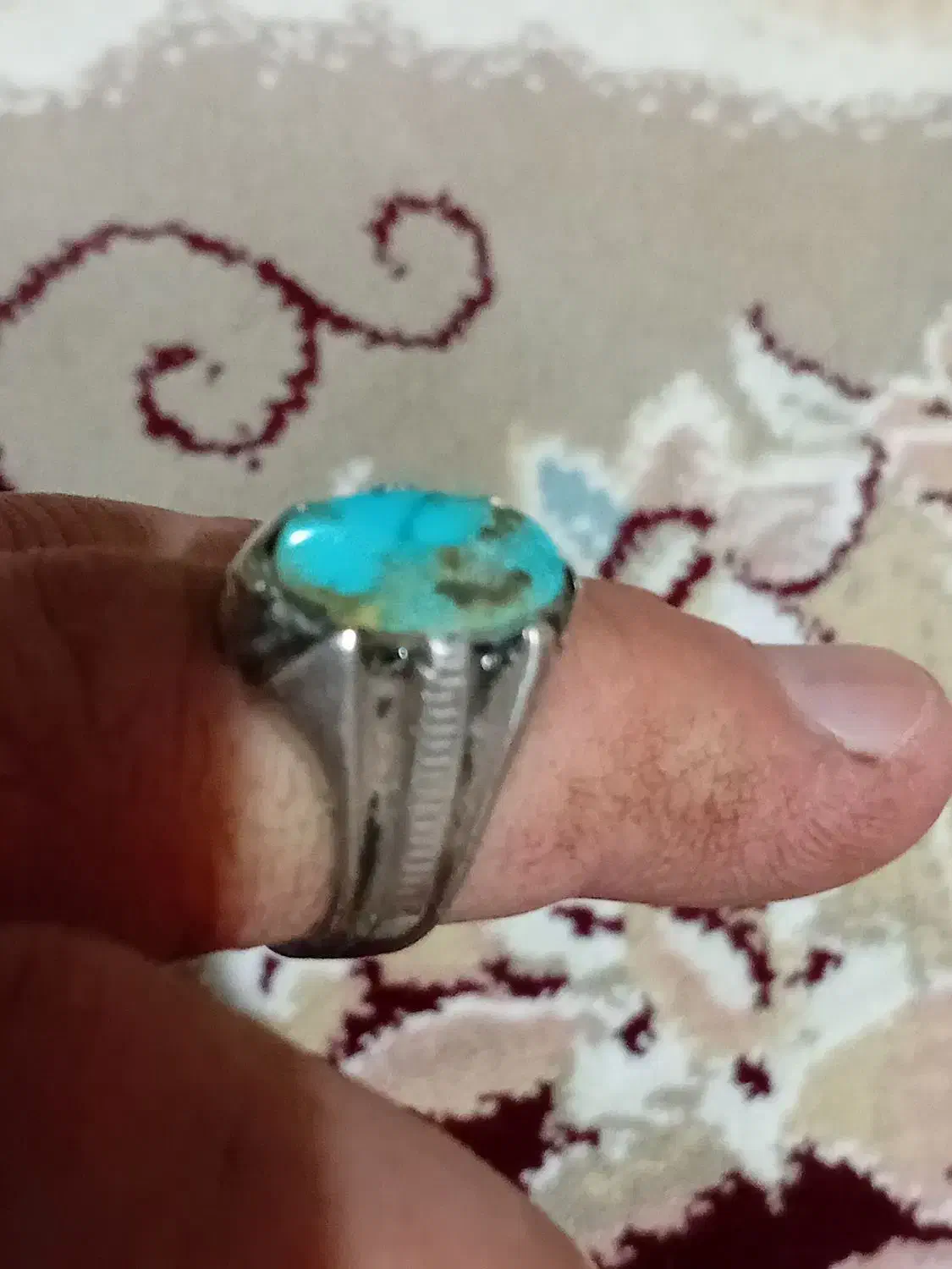 انگشترنقره وتسبیح معاوضه باسهره|جواهرات|اصفهان, قلعه جوم|دیوار