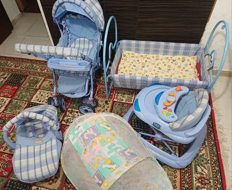 سرویس سیسمونی کامل نوزاد در حد نو|اسباب و اثاث بچه|فولادشهر, C3|دیوار