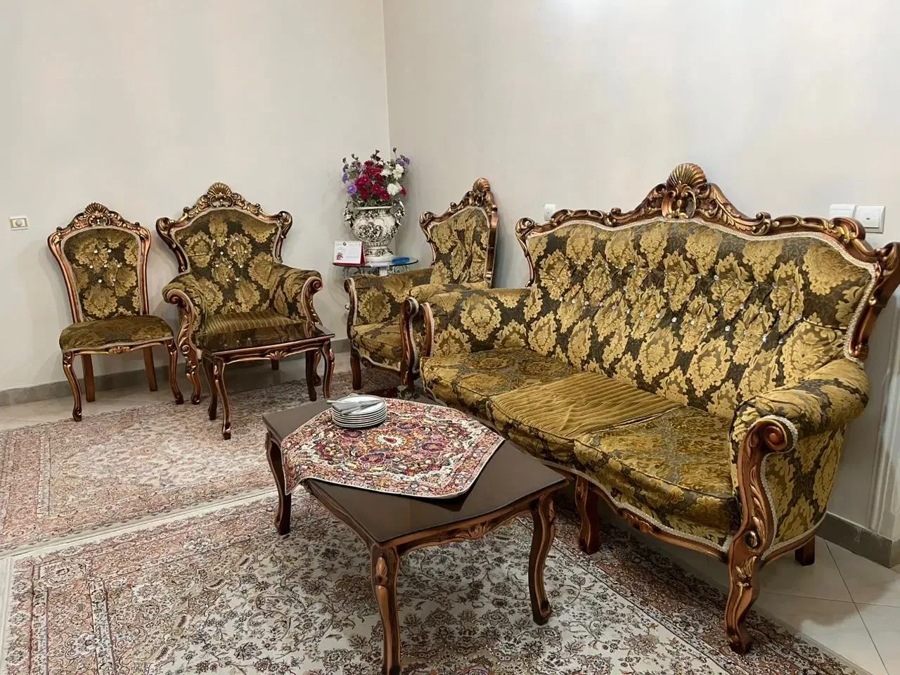 مبل استیل سلطنتی 9نفره|مبلمان خانگی و میز عسلی|تهران, چیتگر شمالی|دیوار