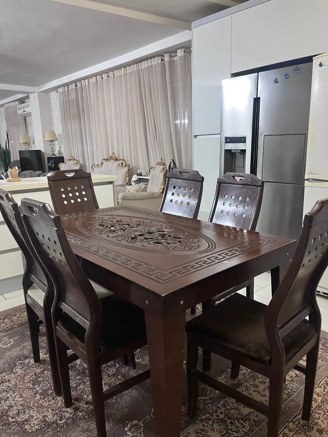 میز ناهار خوری|میز و صندلی غذاخوری|ری, جوانمرد قصاب|دیوار