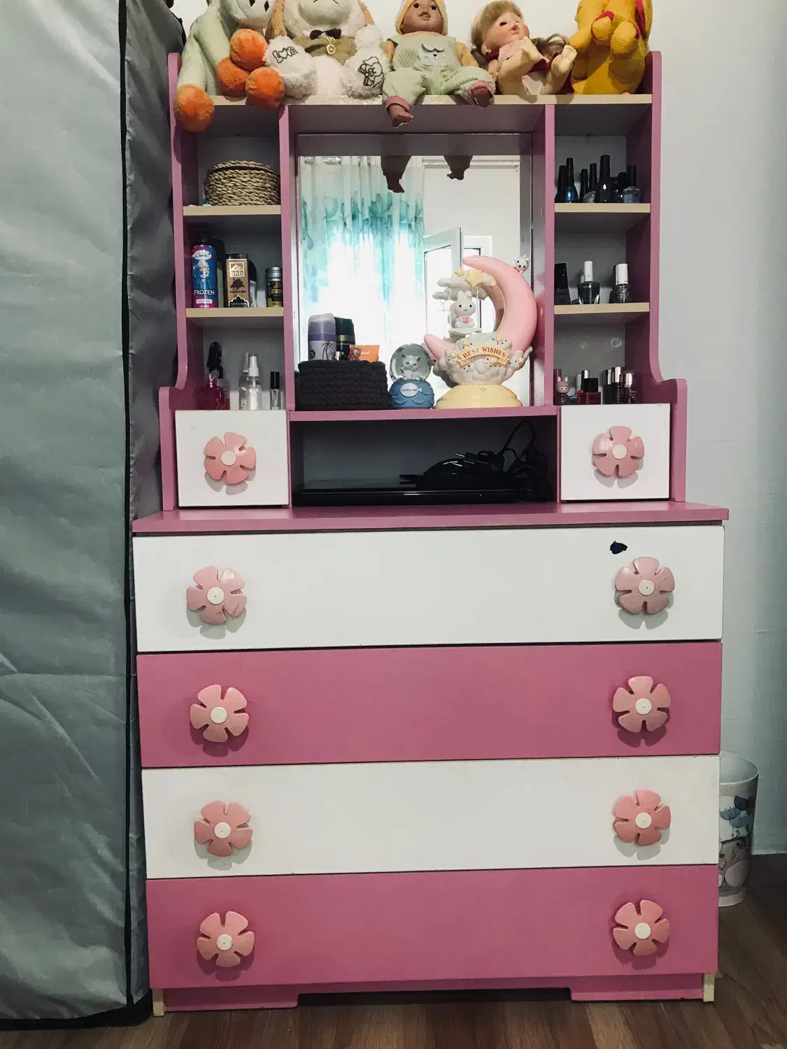 تخت ودراور دخترانه|تخت و سرویس خواب|آستانه اشرفیه, |دیوار