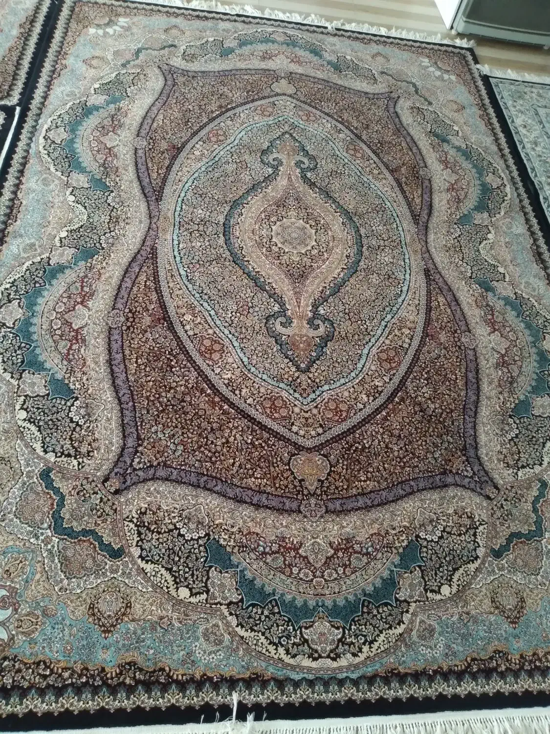 ۳فرش سه بعدی یلدای کویر کاشان ۹متری|فرش|کهریزک, |دیوار