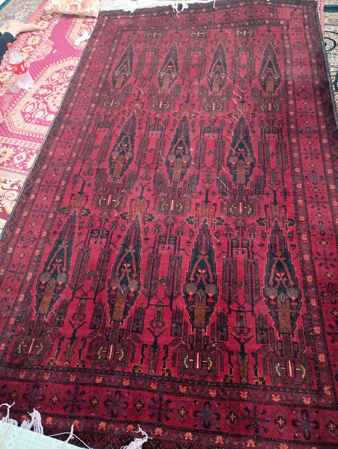 قالیچه دست بافت 3در2|فرش|مشهد, شهید قربانی|دیوار