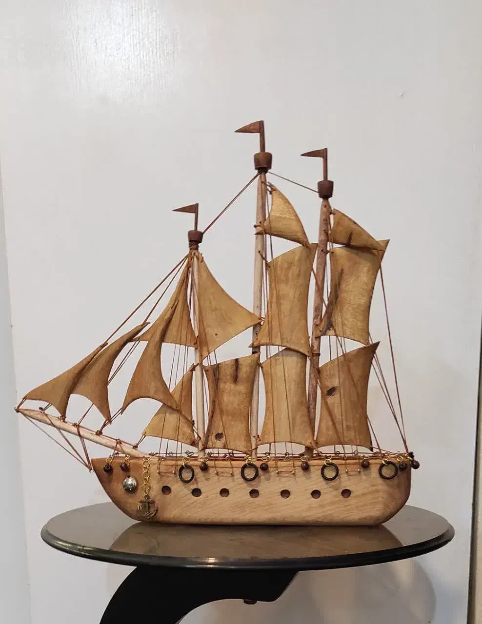 کشتی بادبانی تمام چوب|مجسمه، تندیس، ماکت|تهران, اختیاریه|دیوار