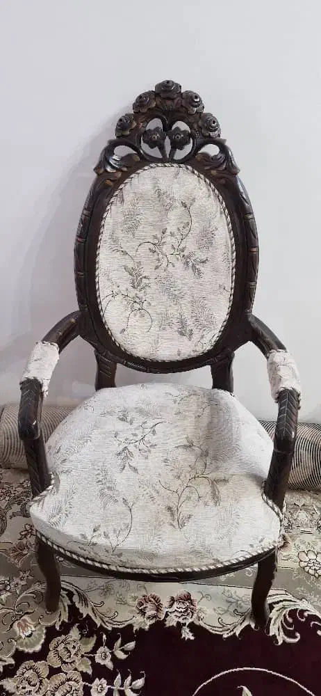 مبل سلطنتی ۷ نفره|مبلمان خانگی و میز عسلی|خرم بید, |دیوار