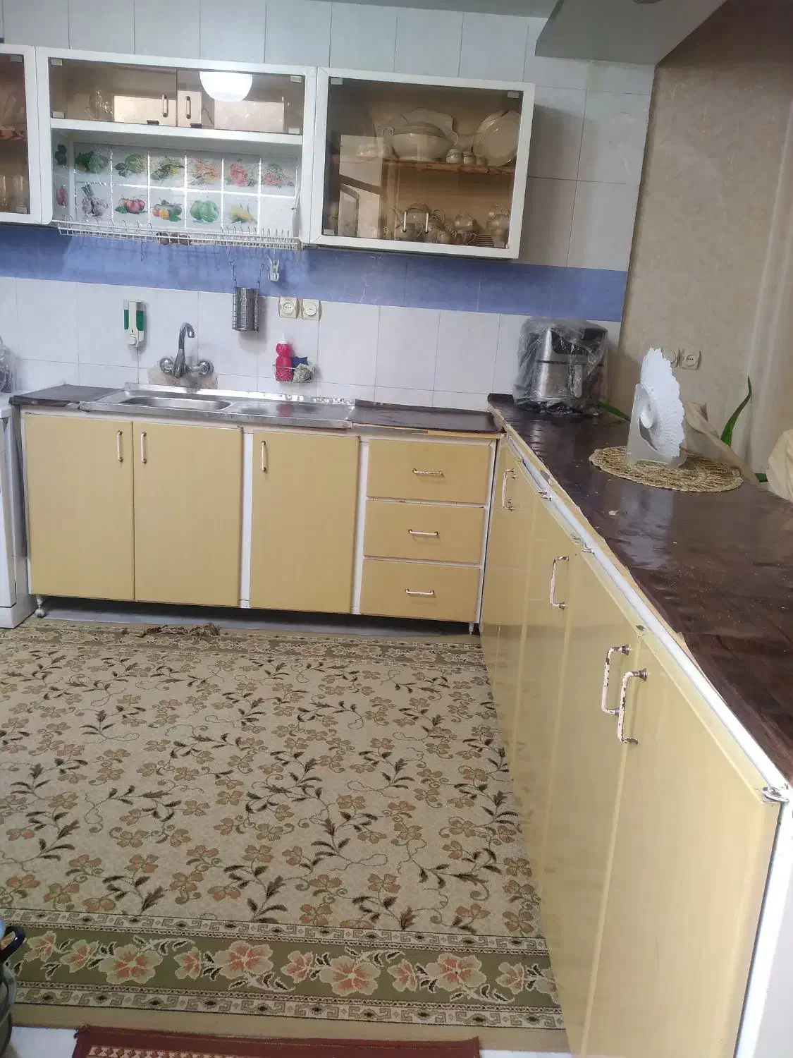 کابینت فلزی|آب‌چکان و نظم‌دهنده ظروف|شاهین‌شهر, شهرک ردانی پور|دیوار