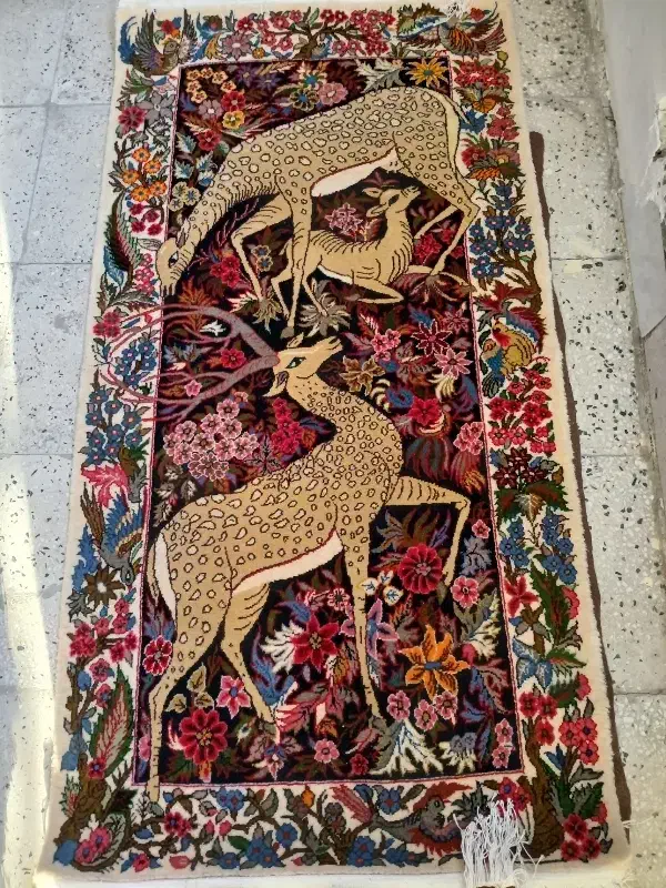 یک جفت فرش دستباف|تابلو فرش|اراک, |دیوار