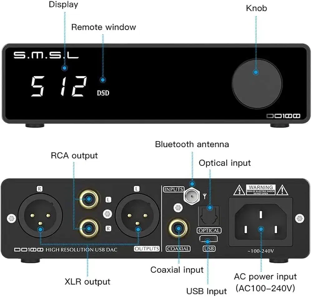 DAC SMSL DO 100 دک بلوتوث|سیستم صوتی خانگی|تهران, سلسبیل جنوبی|دیوار