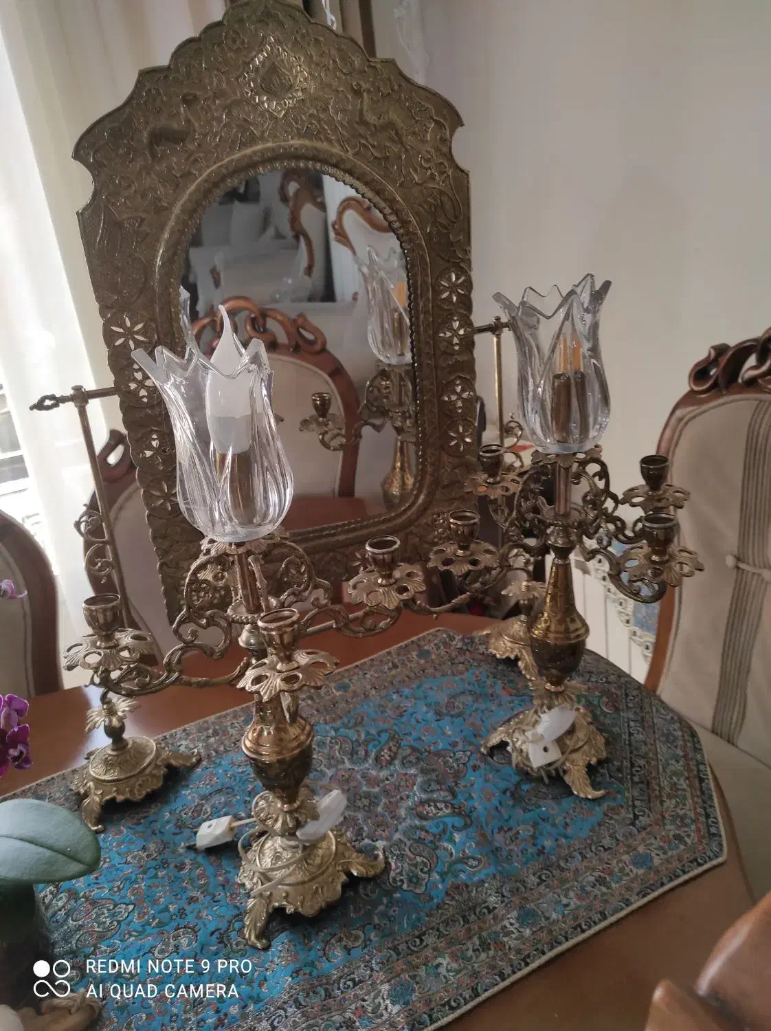 آیینه و شمعدان|صنایع دستی و سایر لوازم تزئینی|تهران, آسمان|دیوار