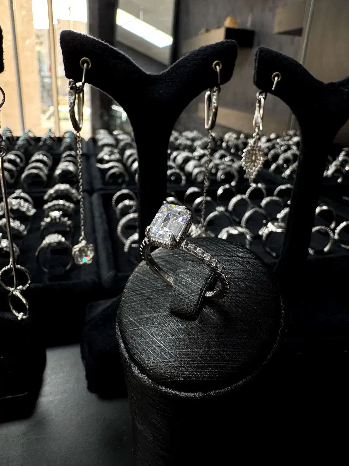 انگشترنقره روکش طلا سفید|جواهرات|ایلام, |دیوار