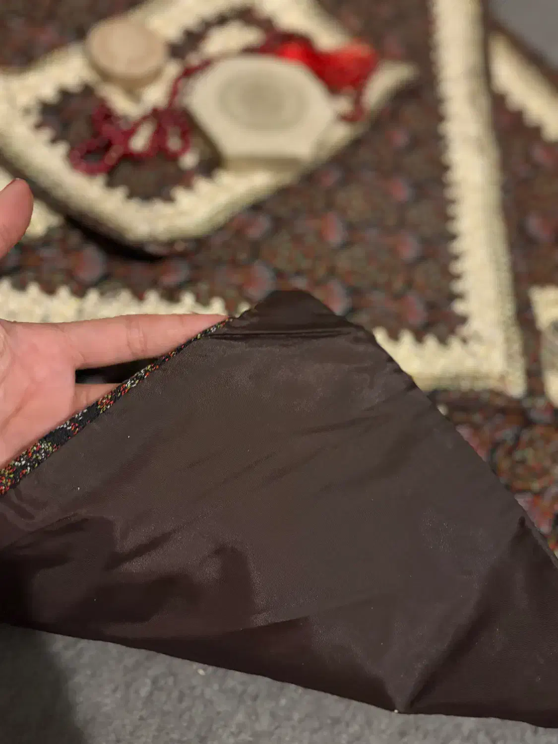 سجاده‌ی ترمه و جا نماز و مهر‌ و تسبیح عروس|زیورآلات و اکسسوری|تهران, قزل قلعه|دیوار