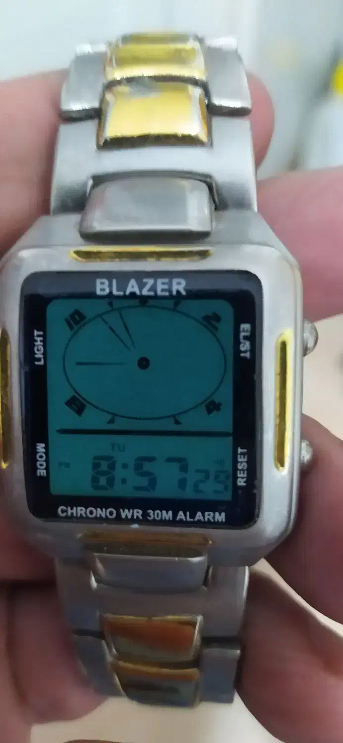 ساعت عتیقه دو زمانه بارنگ مرغوب واستیل بلازر اصل|ساعت|تبریز, |دیوار