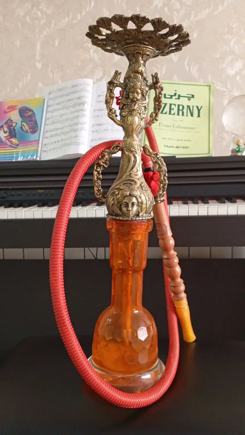 قلیون برنجی سنگین .|کلکسیون و سرگرمی|اندیشه, شهرک صدف|دیوار