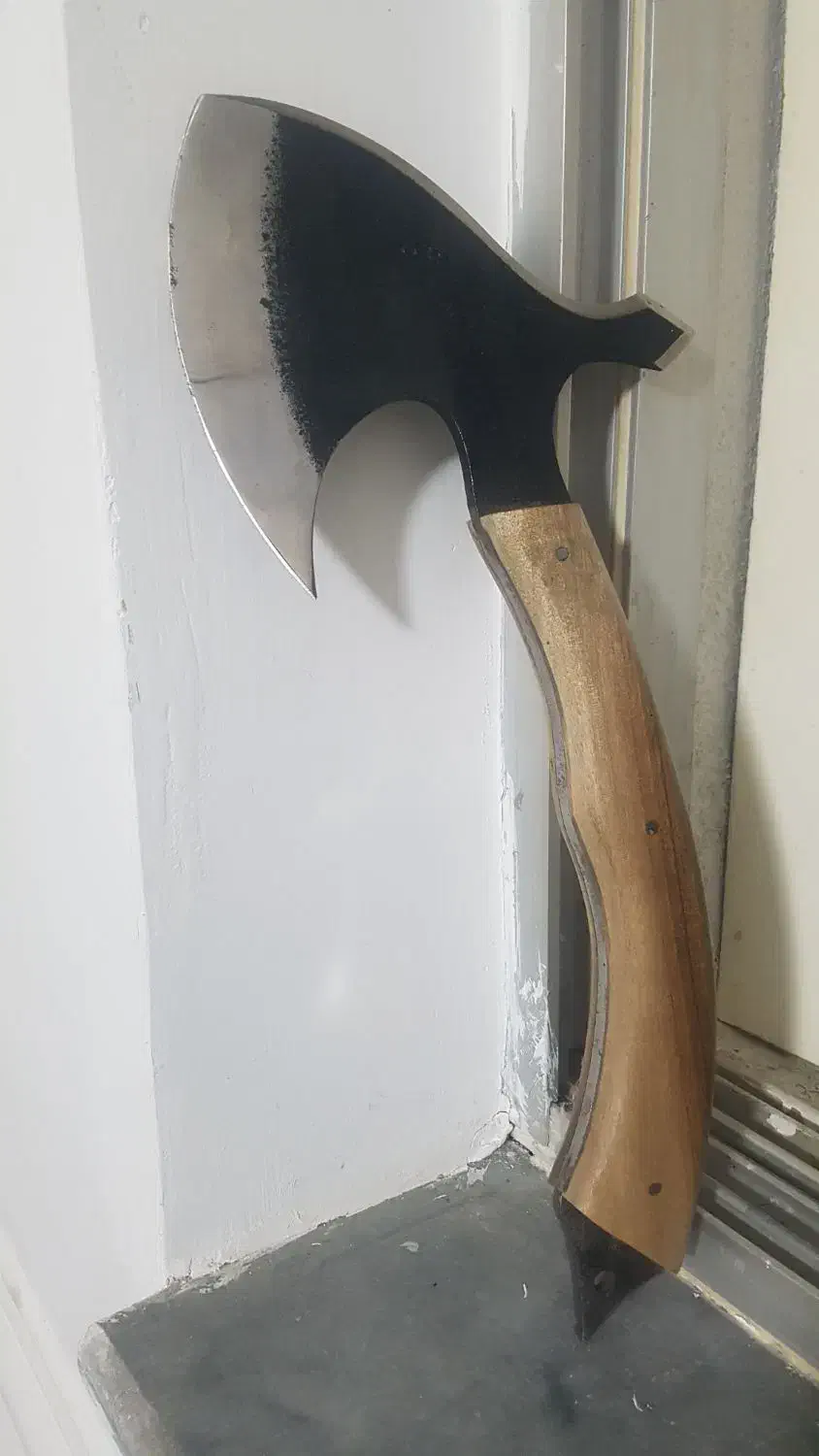 تبر نو .دسته چوبی .کوچک|کوهنوردی و کمپینگ|بهشهر, |دیوار