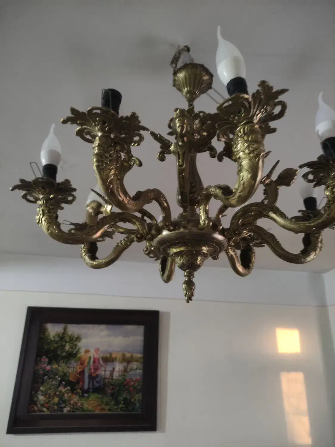 لوستر برنز|لوستر و چراغ آویز|تهران, قصر فیروزه ۲|دیوار