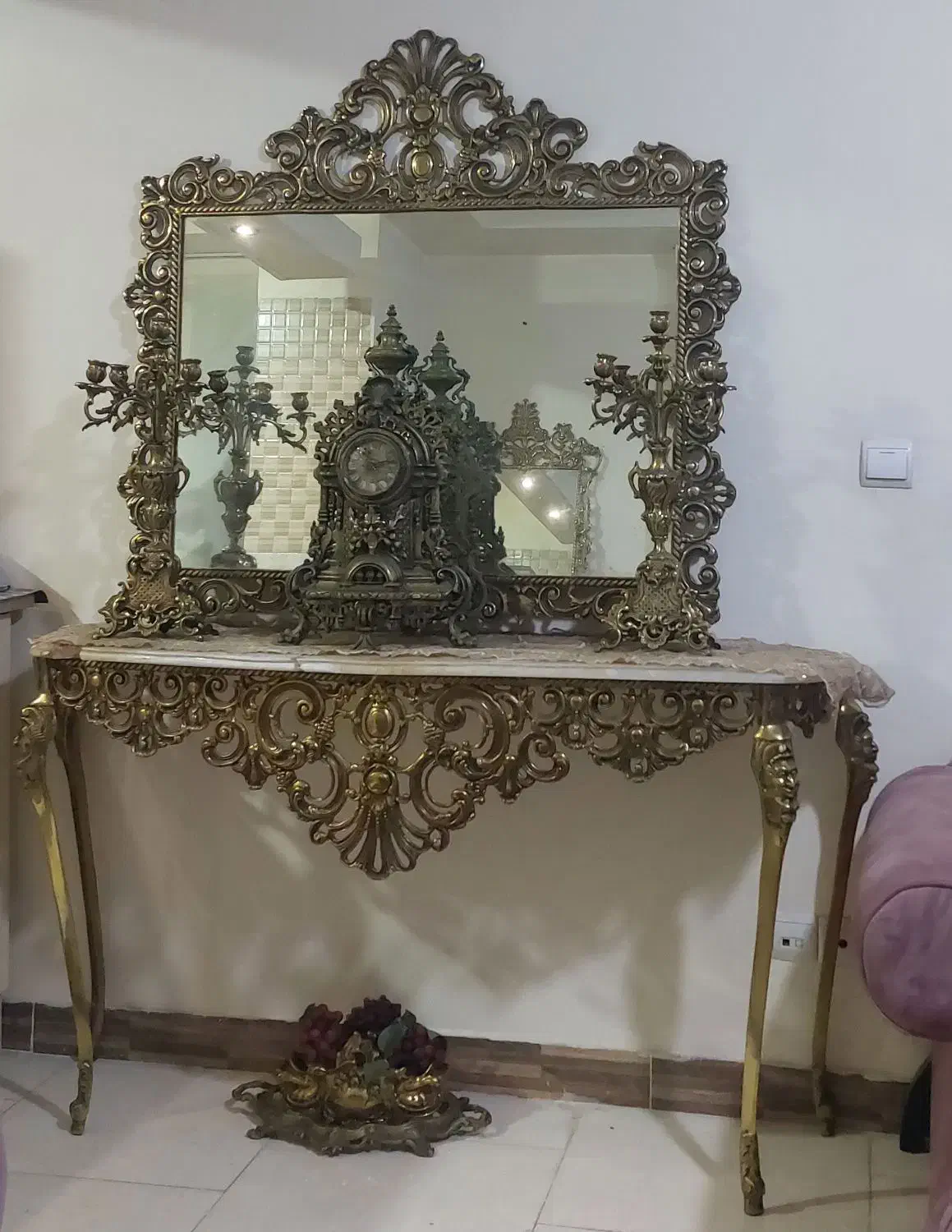 فروش وخرید آینه و شمعدان کنسول برنز کل نقاط تهران|آینه|تهران, آرژانتین|دیوار