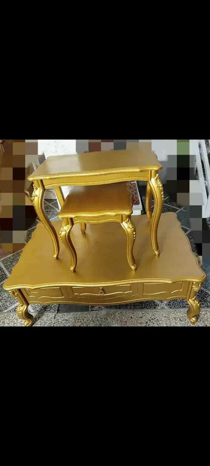 دو دست میز جلو مبلی در حد نو|مبلمان خانگی و میز عسلی|اصفهان, ارزنان|دیوار