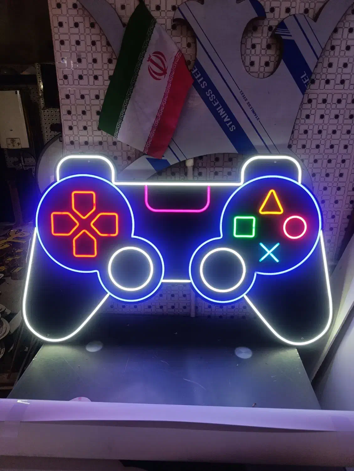 نئون دسته گیم+ترانس+6ماه گارانتی|ریسه و چراغ تزئینی|تبریز, |دیوار