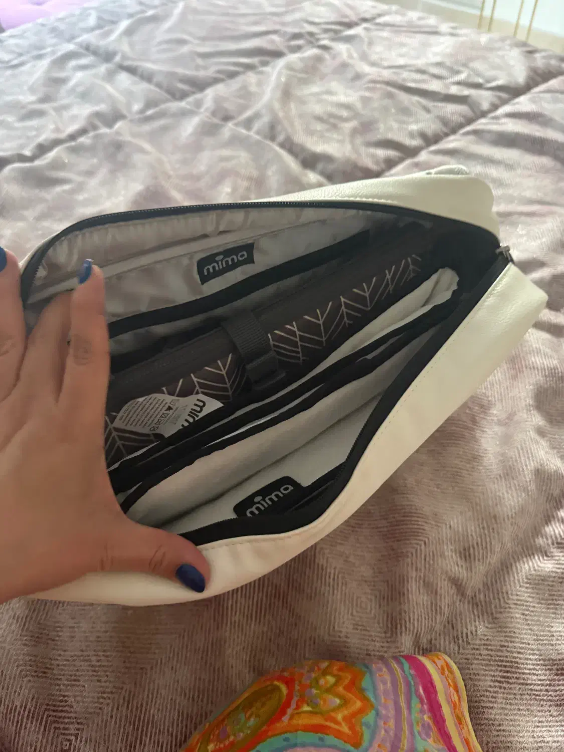 کیف لوازم کودک برند میما mima سفید (نو)|اسباب و اثاث بچه|تهران, زعفرانیه|دیوار