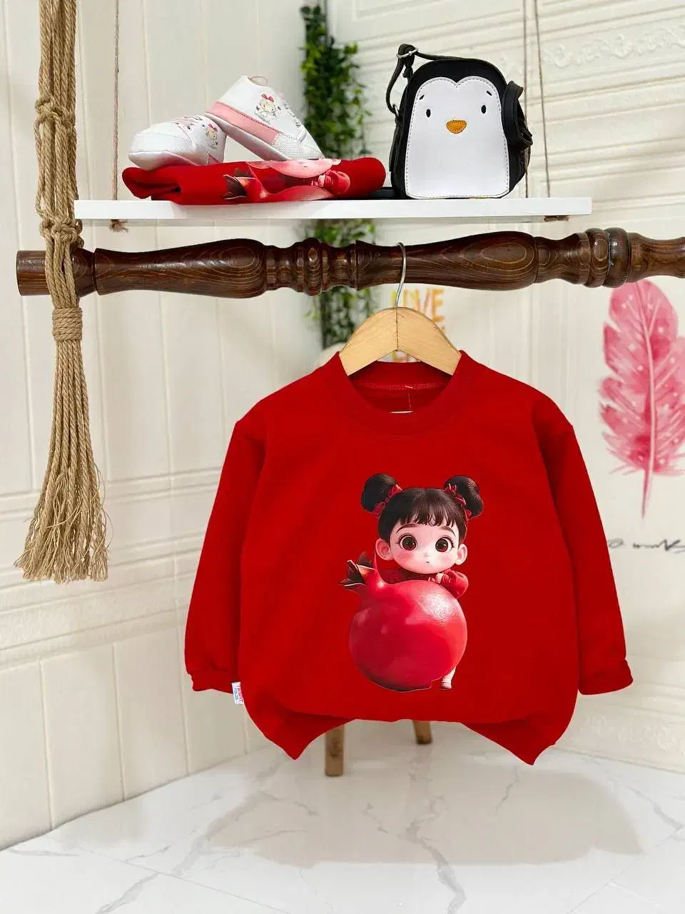 بلوز تک یلدایی نخ پنبه|کفش و لباس بچه|اهر, |دیوار