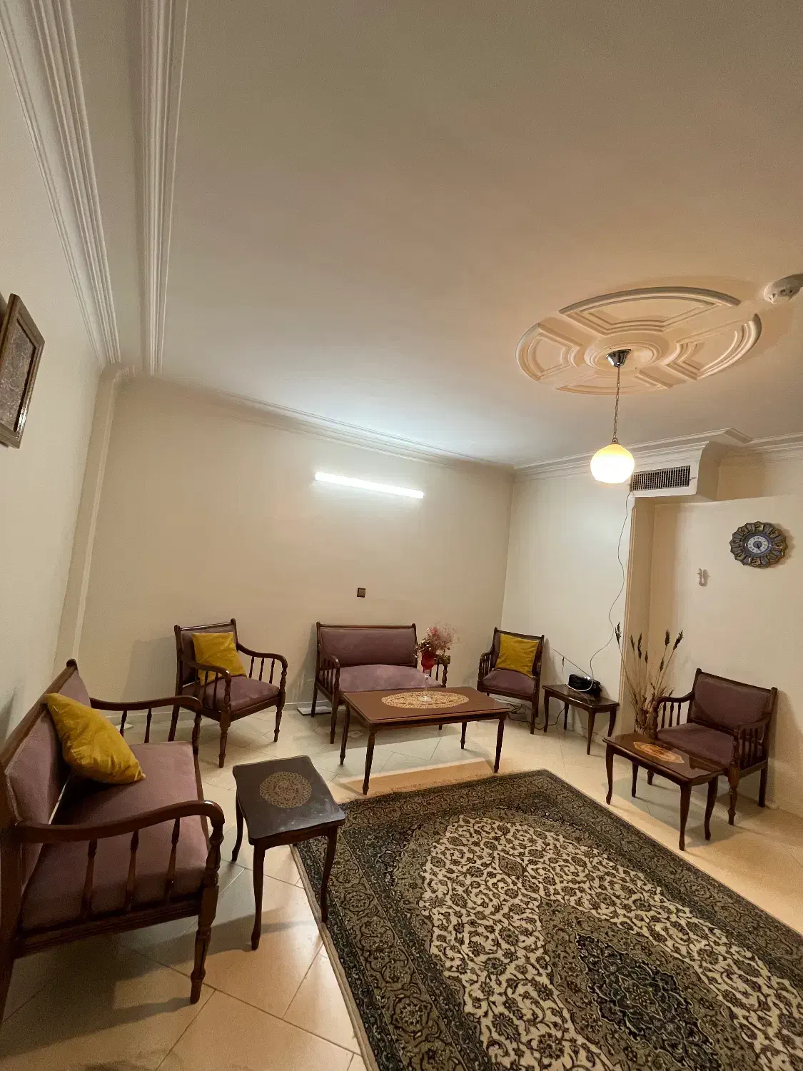 مبلمان استیل ۷ نفره چوب گردو|مبلمان خانگی و میز عسلی|تهران, فدک|دیوار