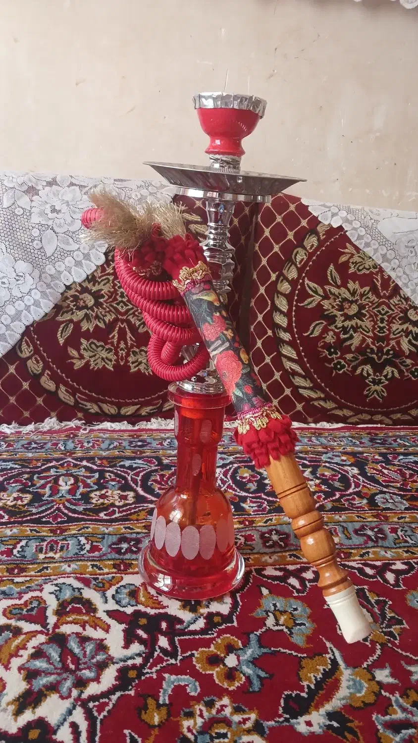 قلیان برنجی آبکاری شده|صنایع دستی و سایر لوازم تزئینی|قم, حنیف نژاد|دیوار