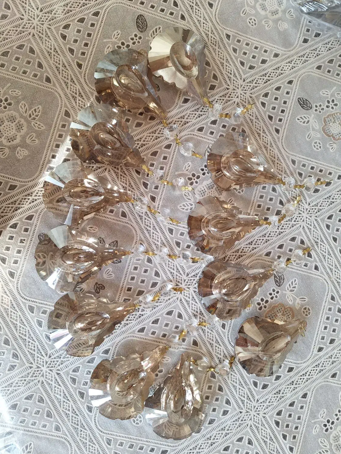 آویز لوستر کریستال|لوستر و چراغ آویز|تبریز, |دیوار