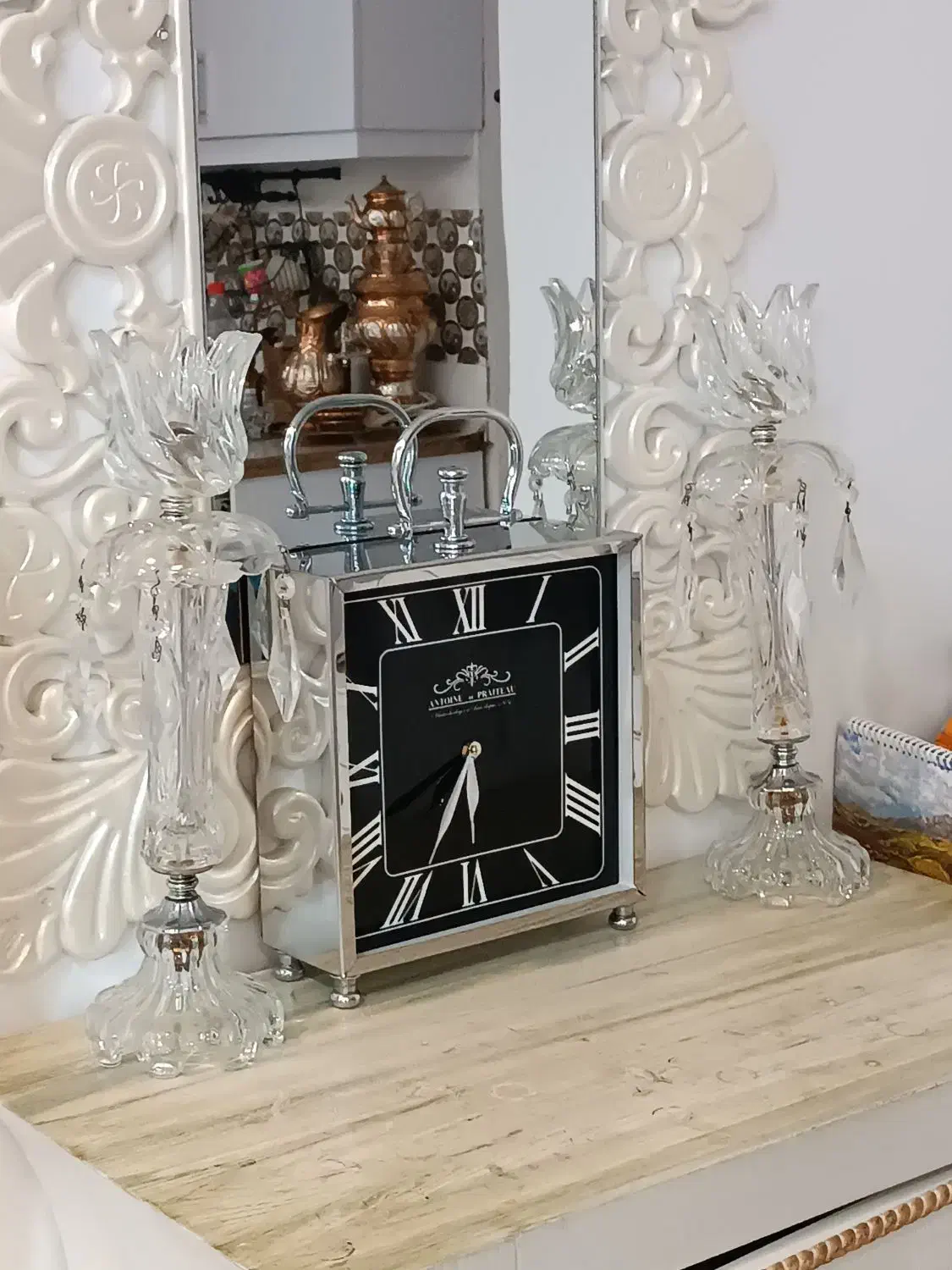 شمعدان .ساعت رومیزی|صنایع دستی و سایر لوازم تزئینی|مشهد, خواجه ربیع|دیوار