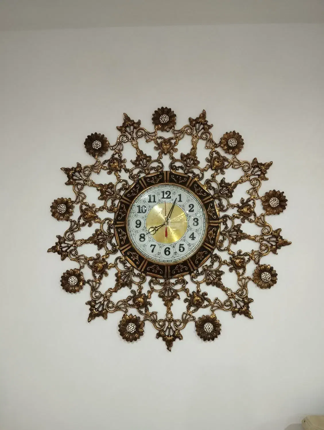 ساعت دیواری برنجی برنزی مناسب جهیزیه|ساعت دیواری و تزئینی|گلستان (تهران), |دیوار