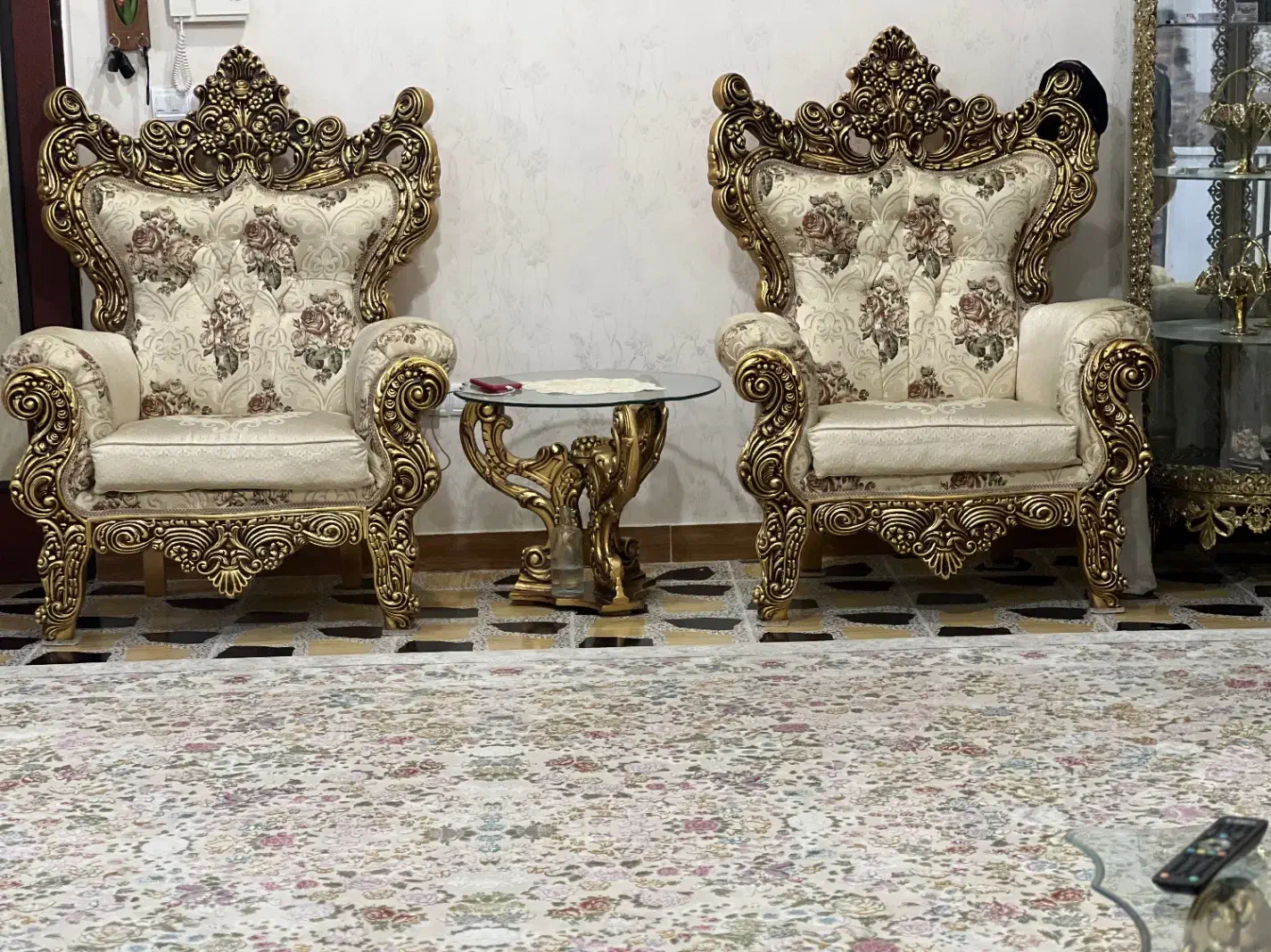 مبل سلطنتی 10 نفره|مبلمان خانگی و میز عسلی|مریوان, |دیوار